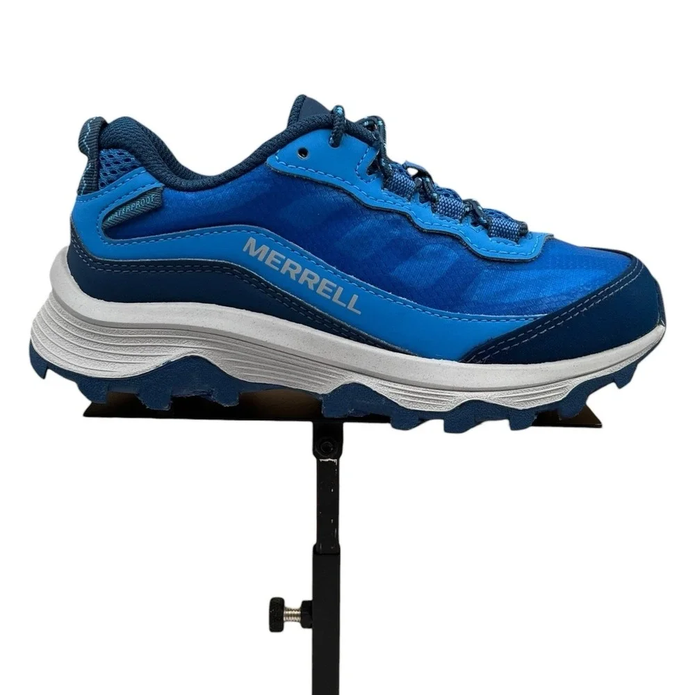 Merrell‎ Moab Speed Little Boys Girls Waterproof Hiking Sneaker Size 12.5 Blue